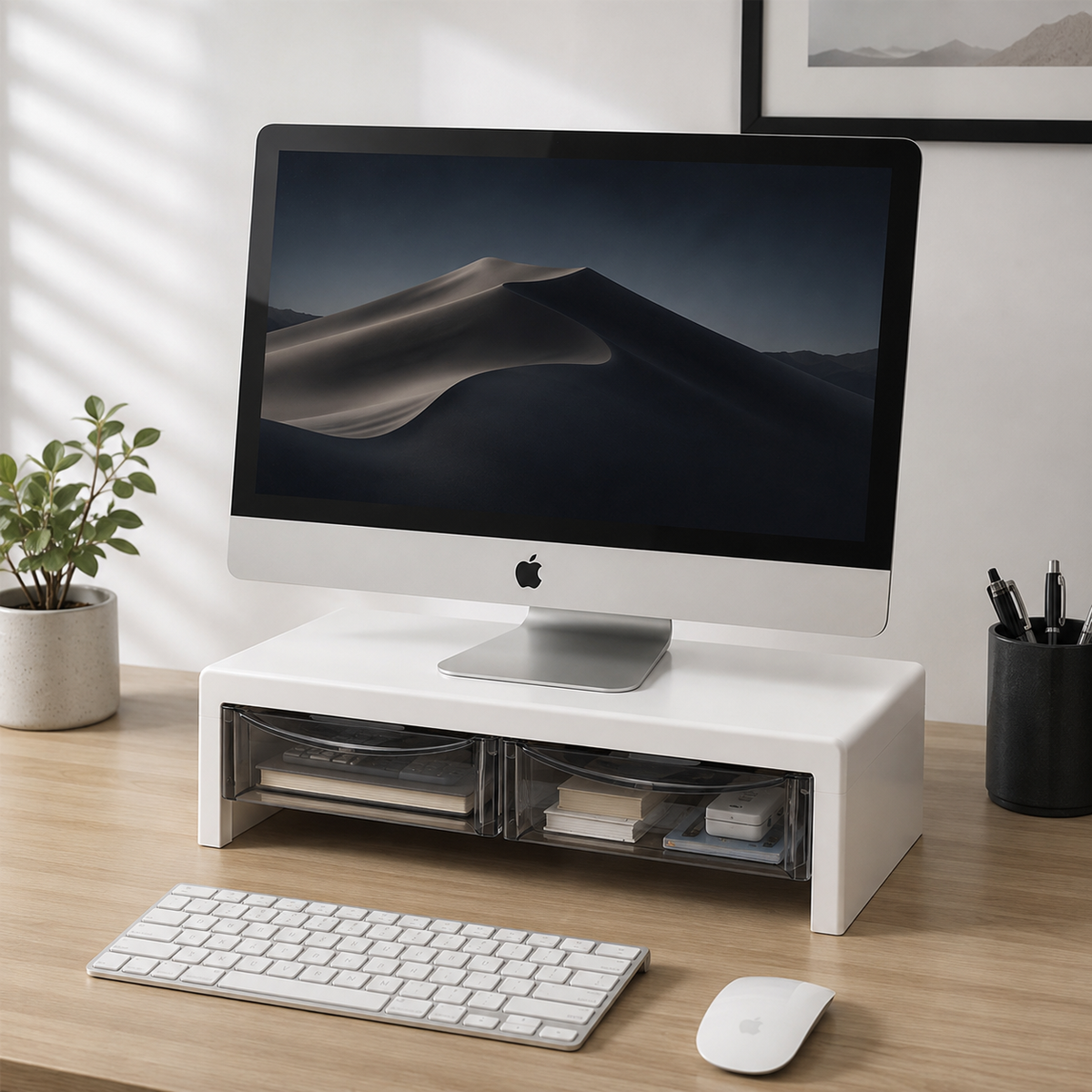 Modular Desk Stand with Storage